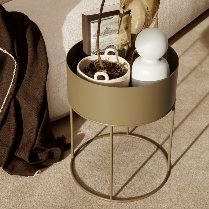 Ferm Living plant box rund, Olive Ferm Living