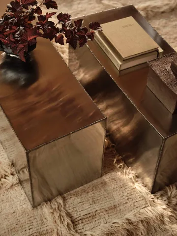 Ferra soffbord 2 delar - Stainless steel - Ferm Living