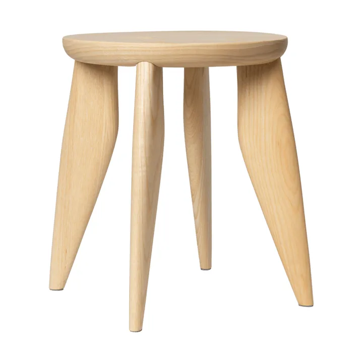 Feve kids rund pall - Obehandlad ask, Ø33x30 cm - Ferm Living