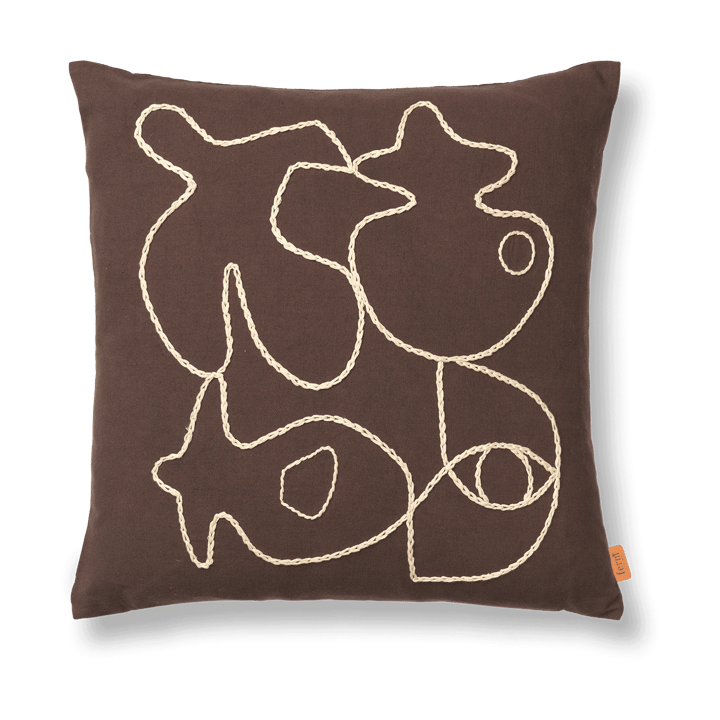 Figure kuddfodral 50x50 cm - Coffee-Sand - Ferm Living