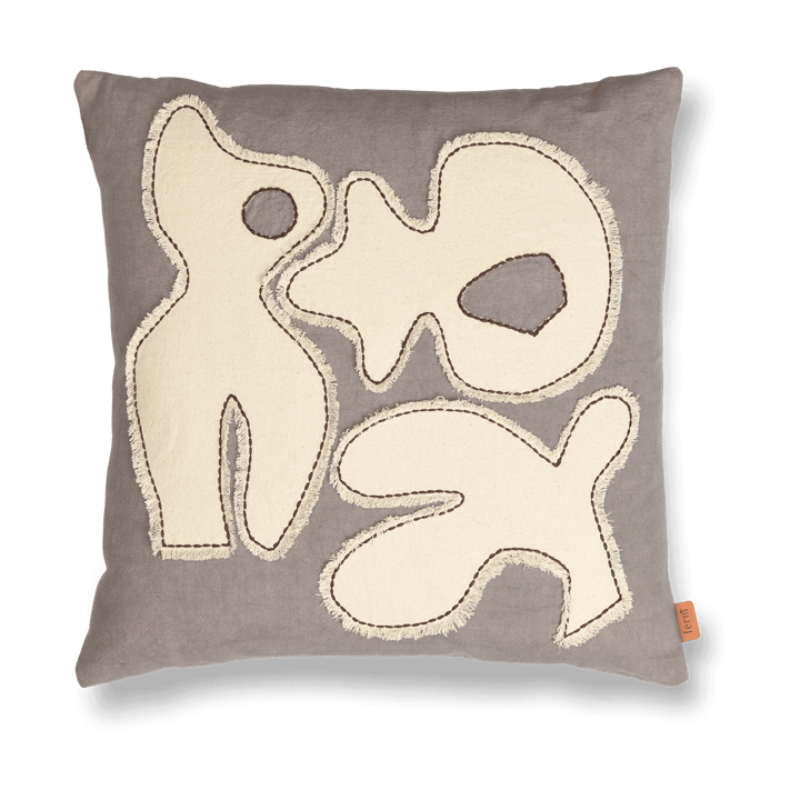 Figure kuddfodral 50x50 cm - Grey BlueI-Off-white - Ferm LIVING