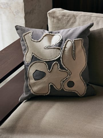 Figure kuddfodral 50x50 cm - Grey BlueI-Off-white - Ferm Living