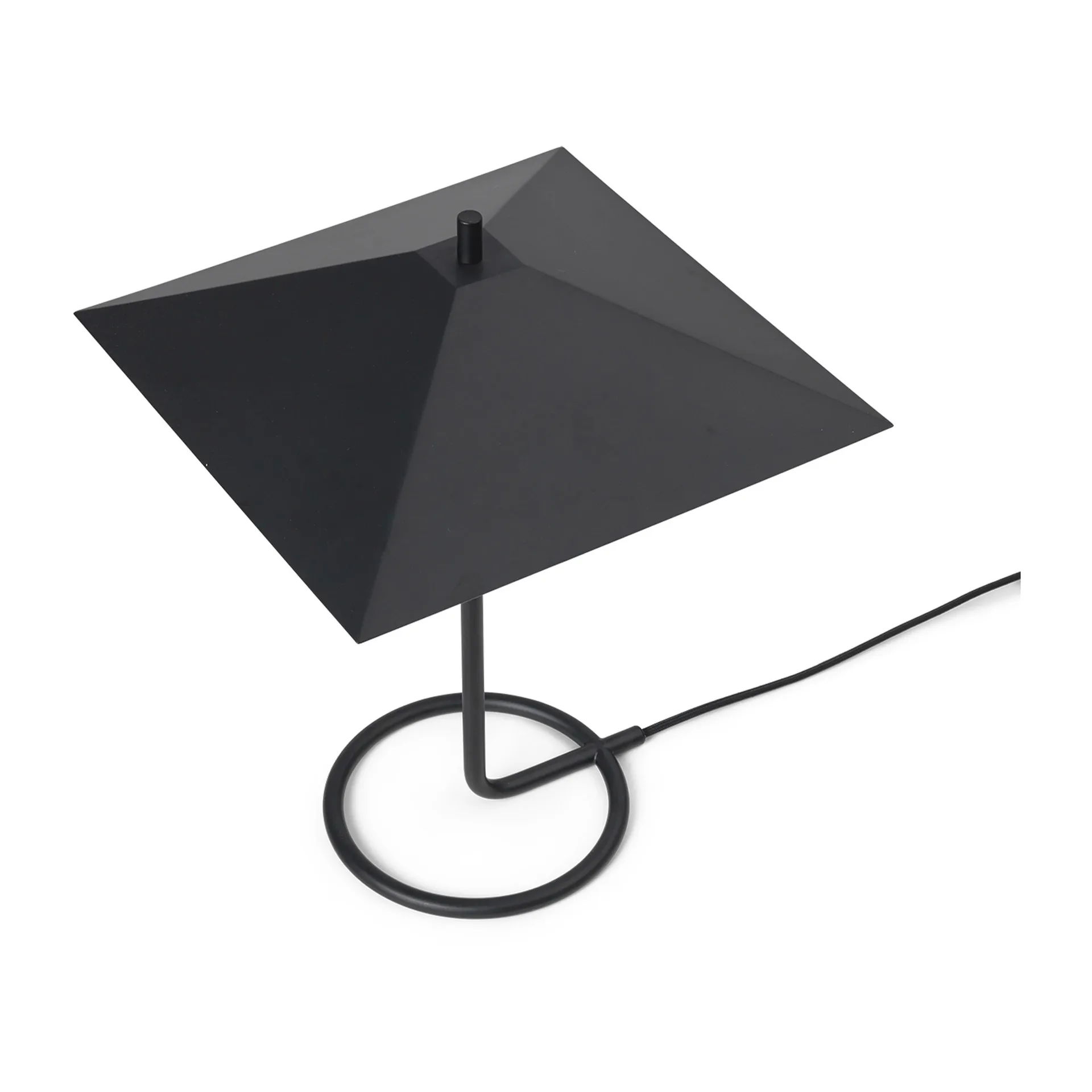 Filo square bordslampa, Black-black Ferm Living