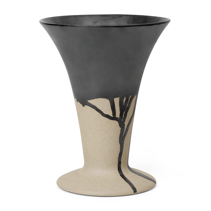 Flores vas 23 cm, Sand-black Ferm Living