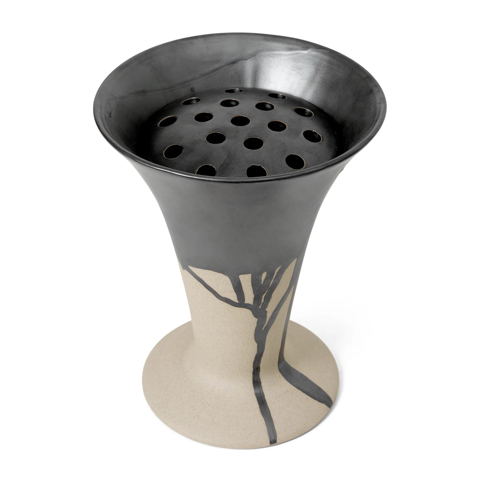 Flores vas 23 cm, Sand-black Ferm Living