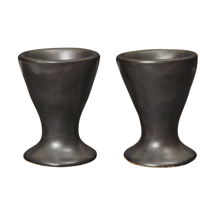 Flow äggkoppar 2-pack - Black - Ferm Living