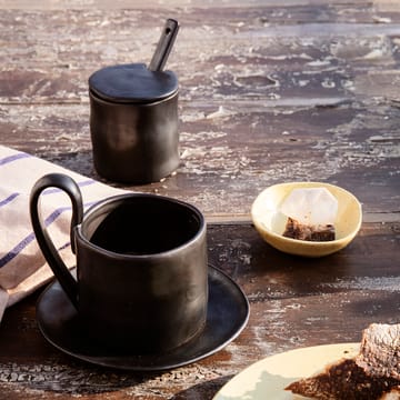 Flow assiett 15 cm - Svart - Ferm Living