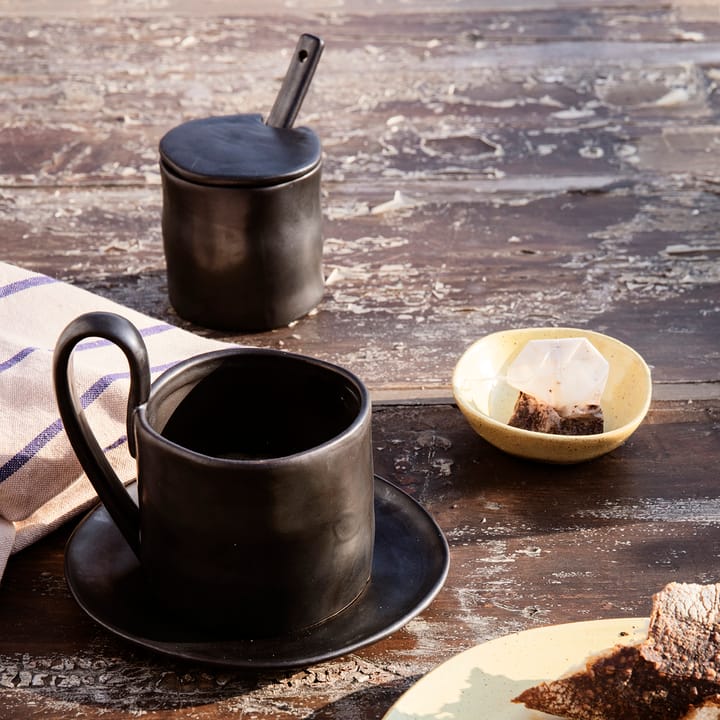 Flow assiett 15 cm, Svart Ferm Living