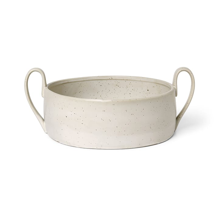 Flow Centrepiece skål - Off-white speckle - Ferm Living