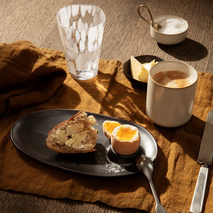 Flow frukosttallrik 14x23,5 cm, Black Ferm Living