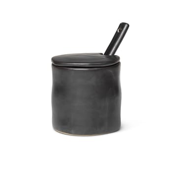 Flow syltburk med sked - Svart - Ferm Living