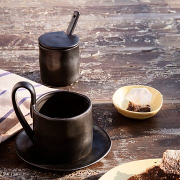 Flow syltburk med sked - Svart - Ferm Living