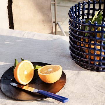 Flow tallrik 22 cm - Svart - Ferm Living