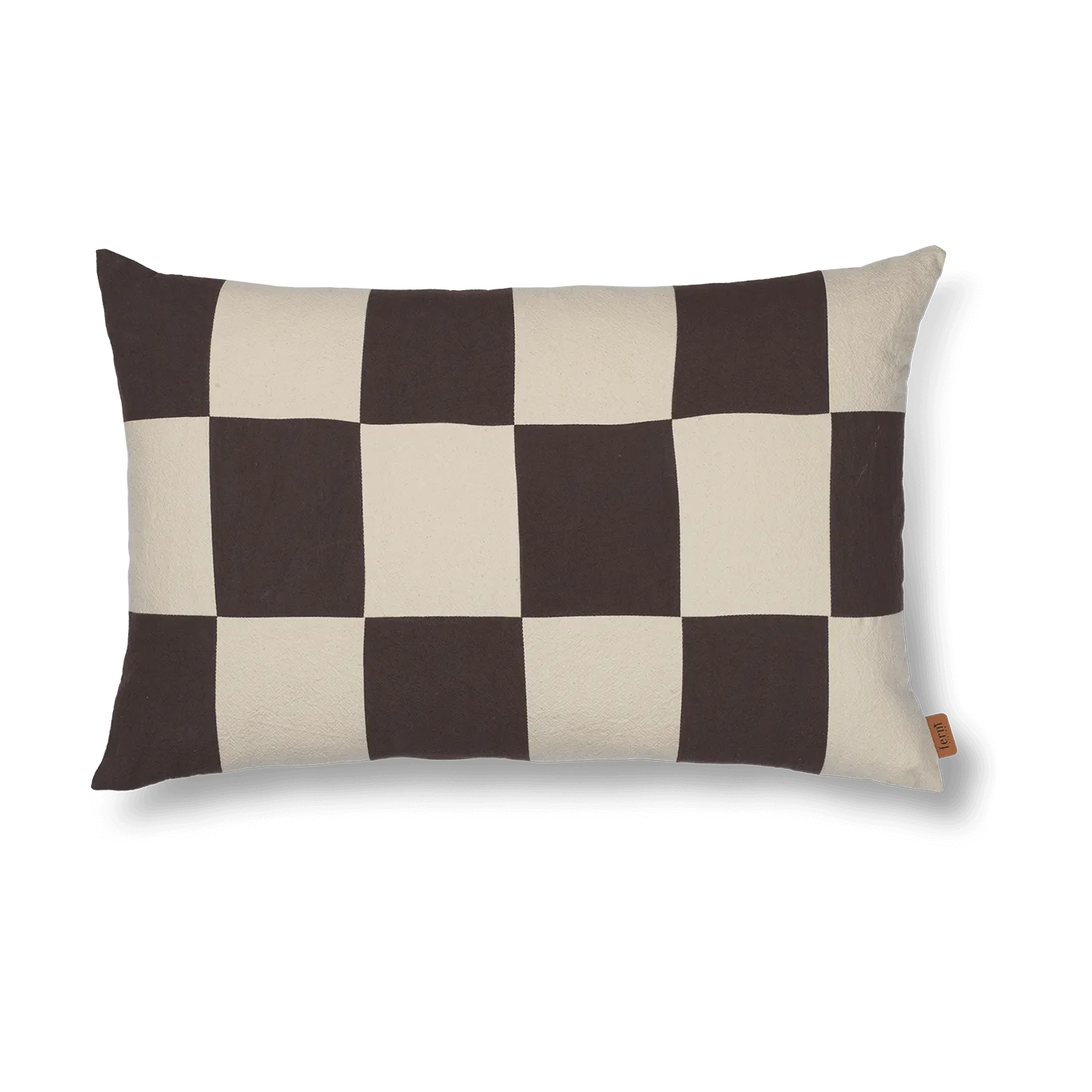 Fold patchwork kuddfodral 40x60 cm, Coffee-undyed Ferm Living