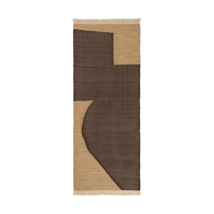Forene gångmatta - Tan-Chocolate, 80x200 cm - Ferm Living