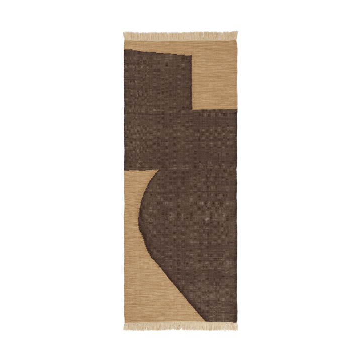 Forene gångmatta - Tan-Chocolate, 80x200 cm - Ferm LIVING