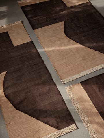 Forene gångmatta - Tan-Chocolate, 80x200 cm - Ferm Living