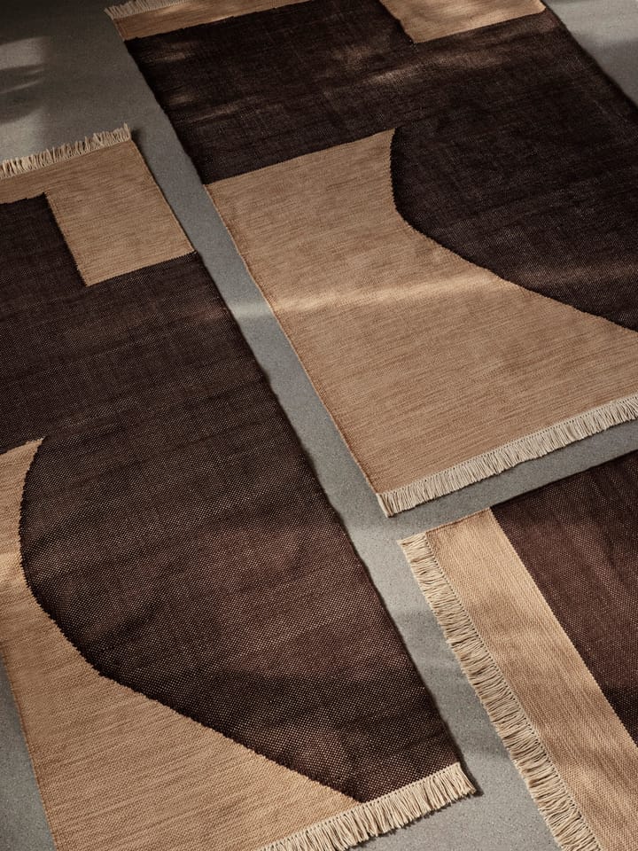 Forene gångmatta, Tan-Chocolate, 80x200 cm Ferm Living