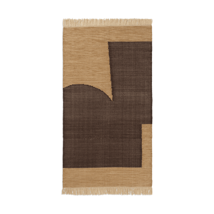 Forene matta - Tan-Chocolate, 80x140 cm - Ferm Living