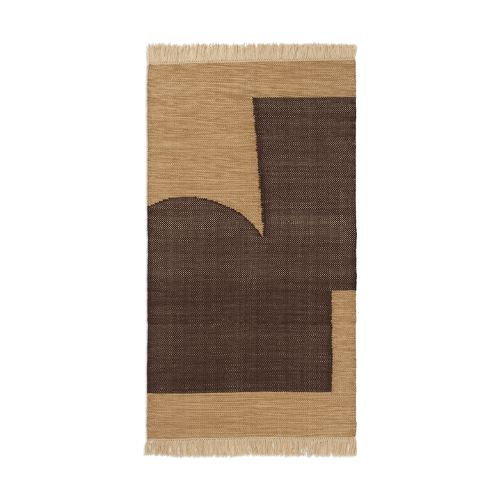 Forene matta - Tan-Chocolate, 80x140 cm - Ferm LIVING