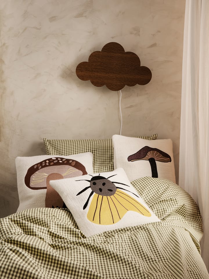 Forest broderad kudde 40x40 cm - Lactarius - ferm LIVING