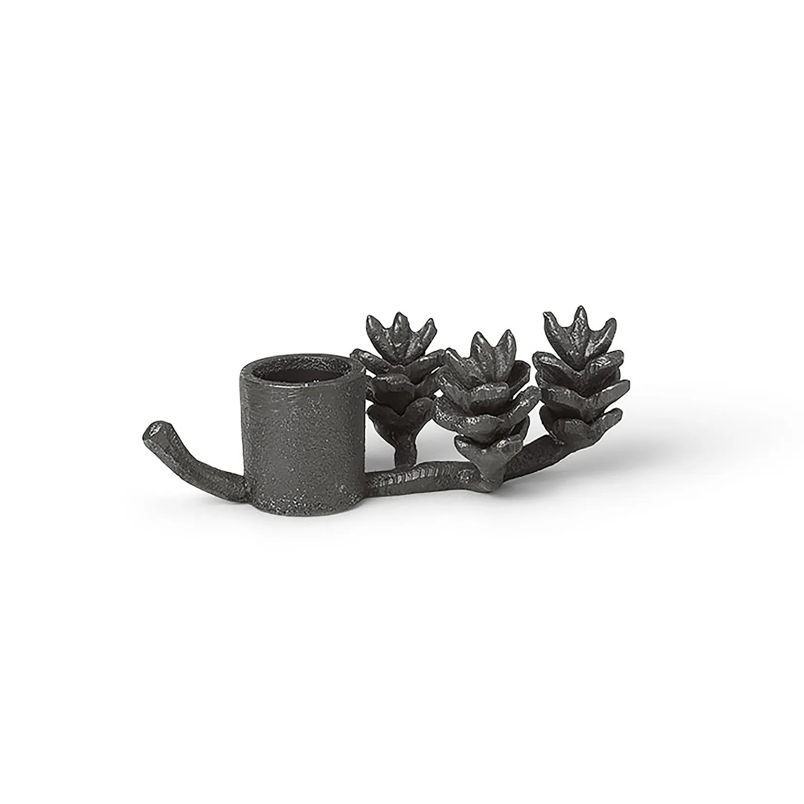 Forest ljusstake 6 cm, Svart mässing Ferm Living