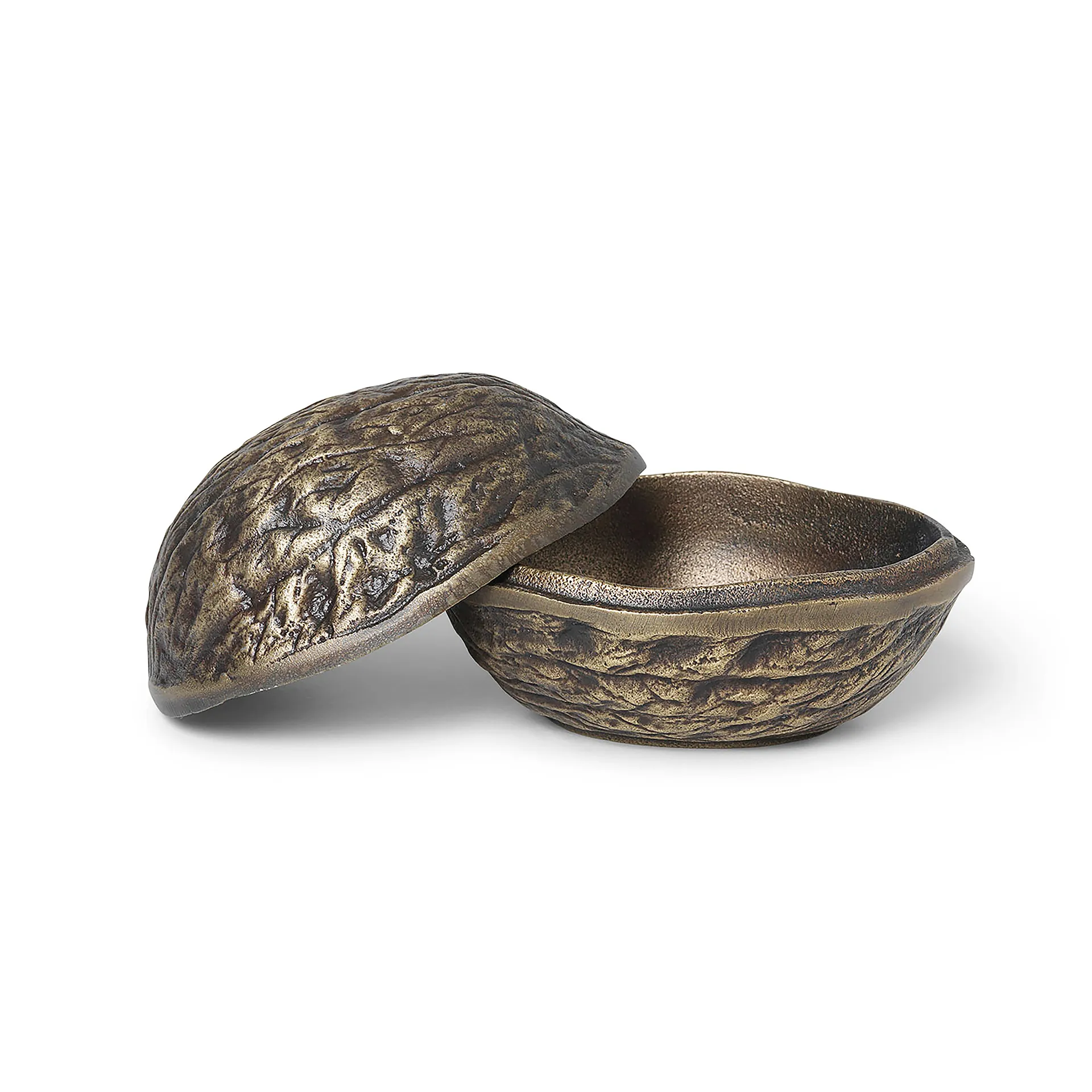 Forest nut box nötskål med lock 7,5 cm, Antik mässing Ferm Living
