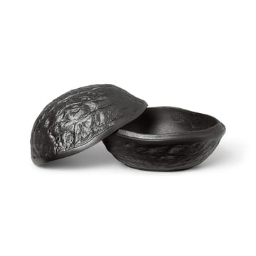 Forest nut box nötskål med lock 7,5 cm - Blackened aluminium - Ferm Living