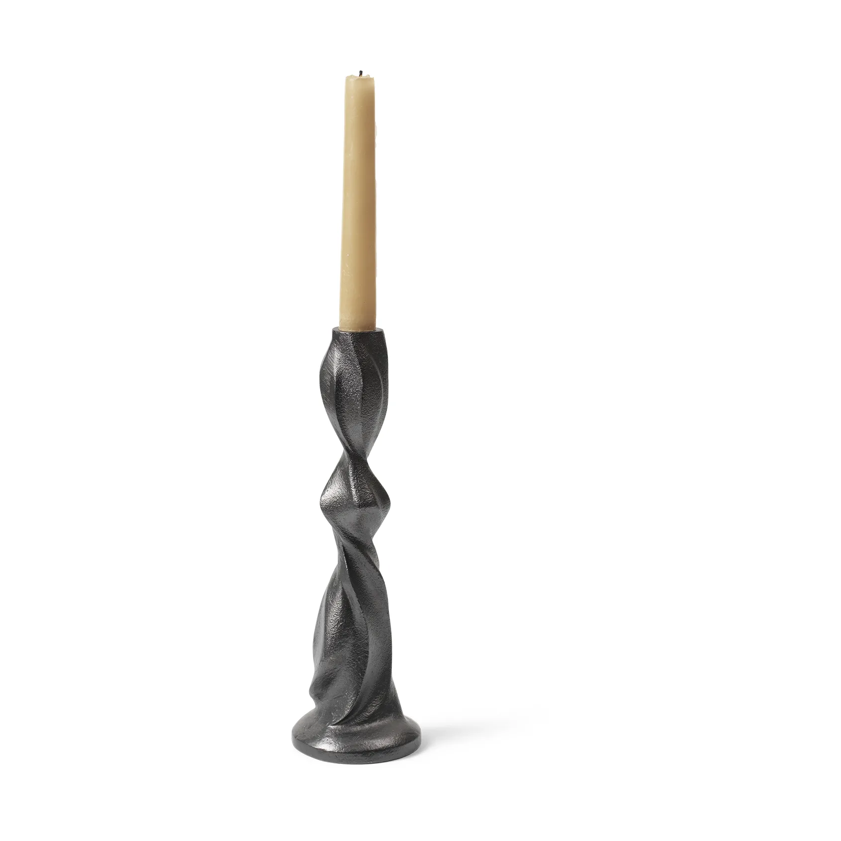 Gale ljusstake 25 cm, Blackened Aluminium Ferm Living