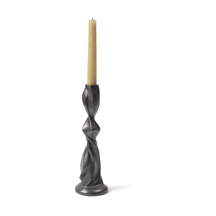 Gale ljusstake 25 cm, Blackened Aluminium Ferm Living