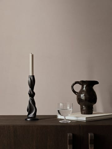 Gale ljusstake 25 cm - Blackened Aluminium - Ferm Living