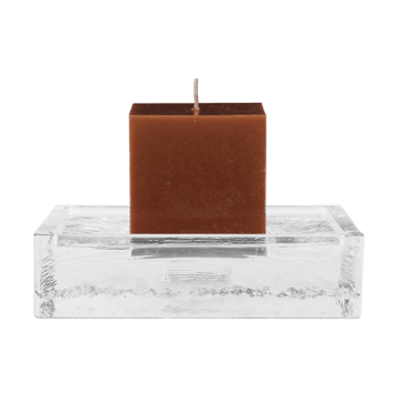 Gradia ljusstake square 16x16 cm - Clear - Ferm Living