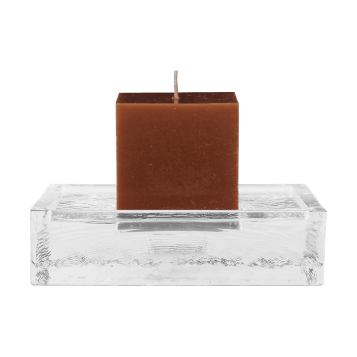 Gradia ljusstake square 16x16 cm, Clear Ferm Living
