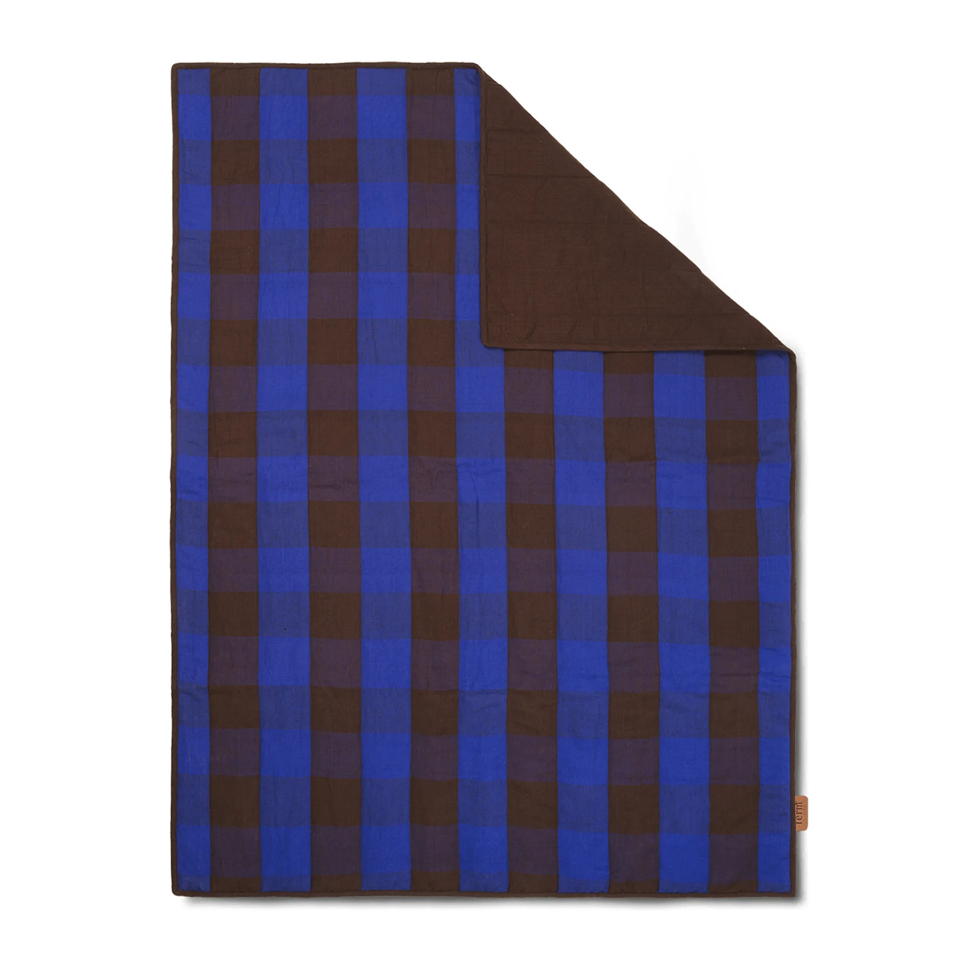 Grand filt 120x170 cm, Chocolate-bright blue Ferm Living
