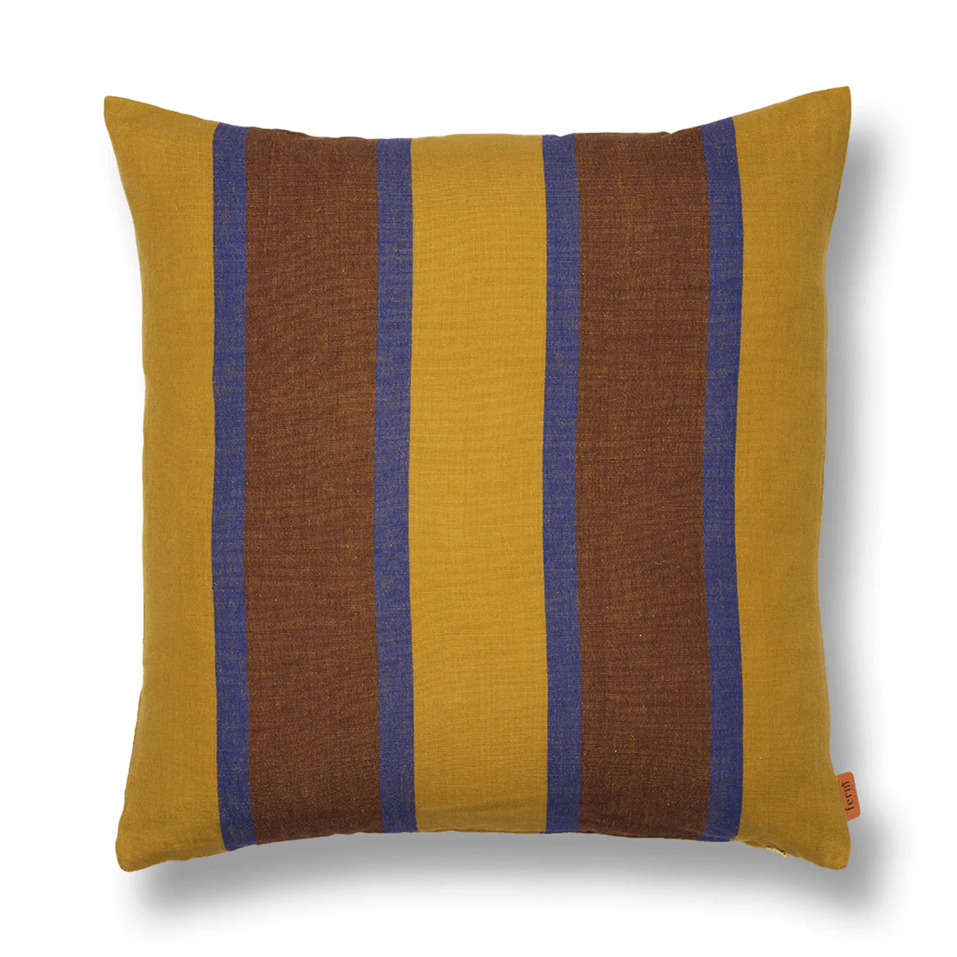 Grand kudde 50x50 cm, Lime-bright blue-chocolate Ferm Living