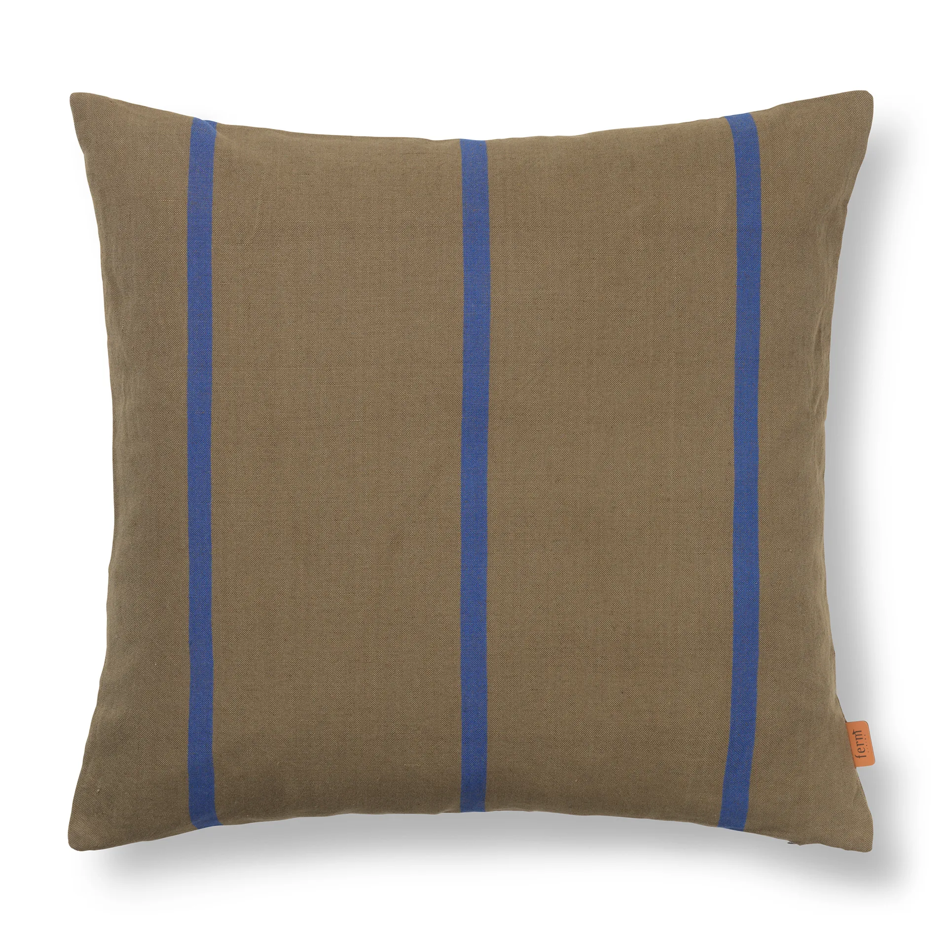 Grand kudde 50x50 cm, Olive-bright blue Ferm Living