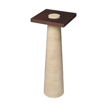 Grova pedestal - Travertine, 30x30x80 cm - Ferm Living