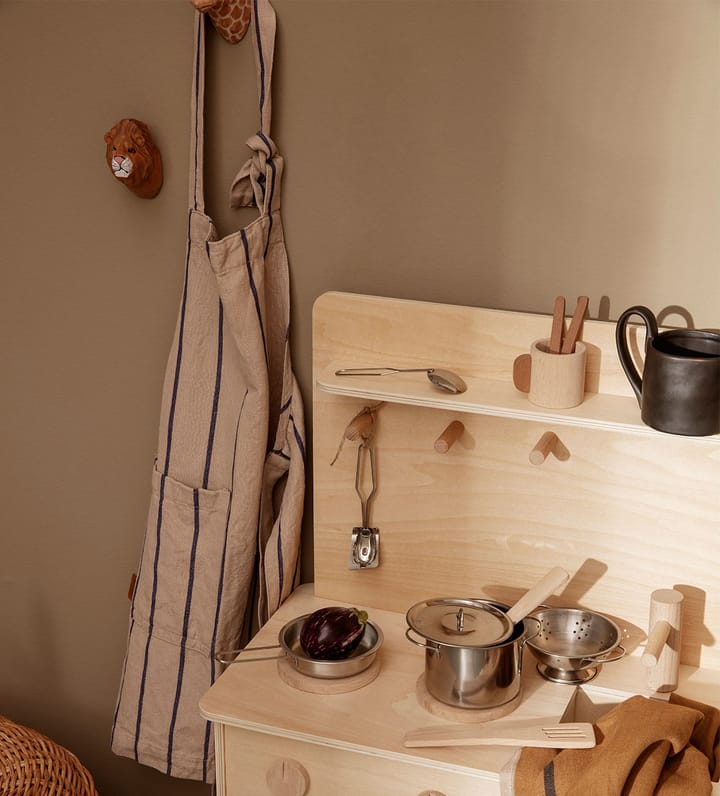 Hale barnförkläde, Rosa-ljusblå Ferm Living