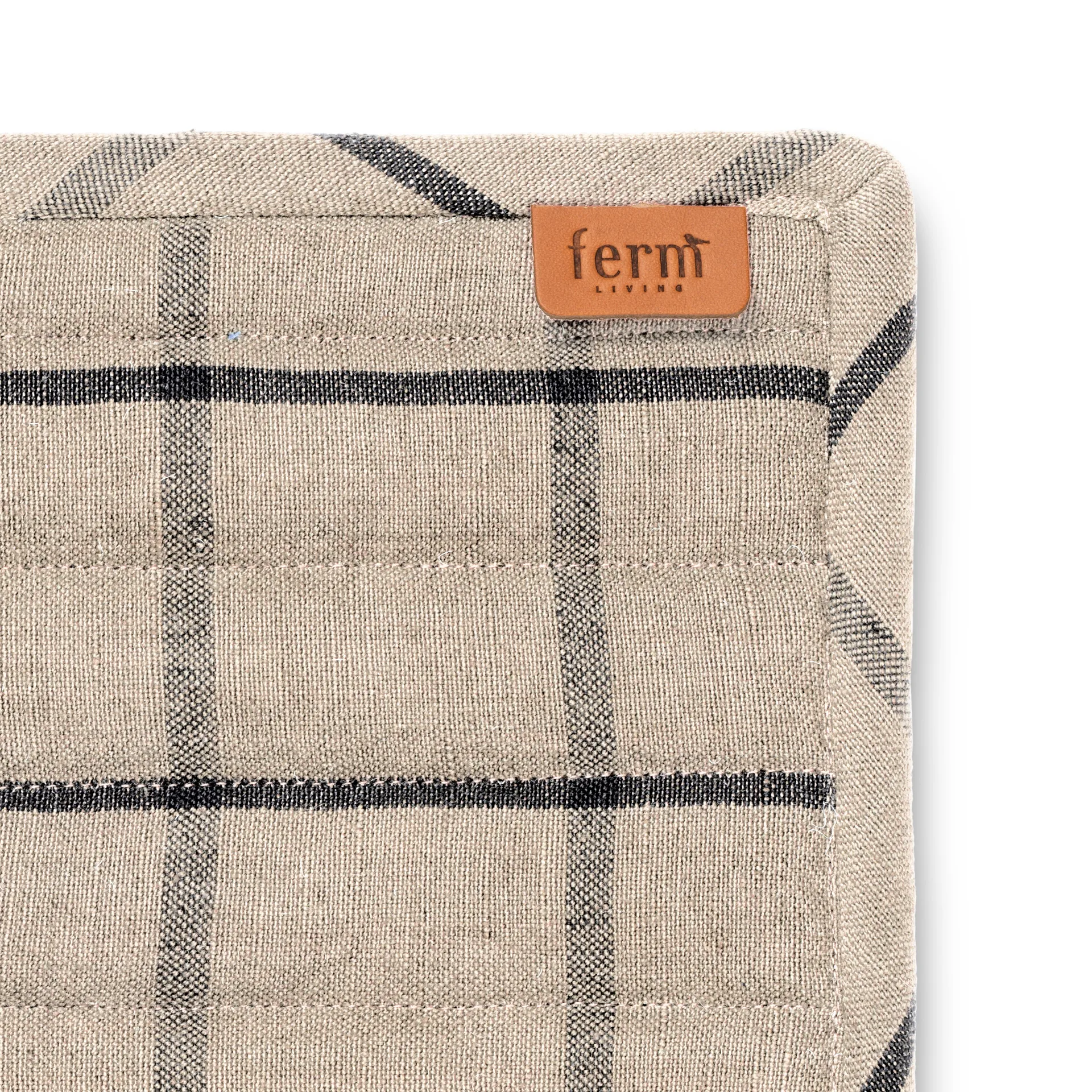 Hale grytlapp 2-pack, Sand-svart Ferm Living