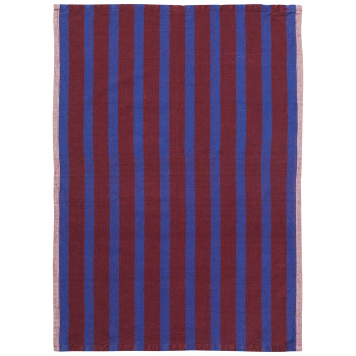 Hale kökshandduk 50x70 cm - Brown-navy blue - Ferm LIVING