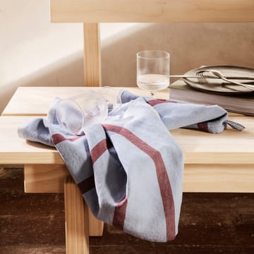 Hale kökshandduk 50x70 cm - Faded blue-burgundy - Ferm Living