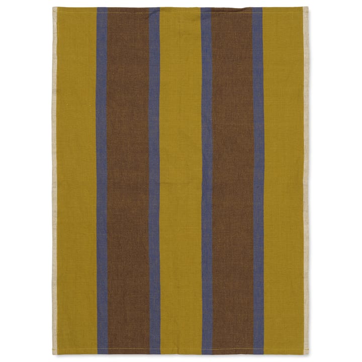 Hale kökshandduk 50x70 cm - Lime-bright blue-chocolate - Ferm Living