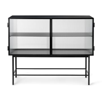 Haze sideboard - Black-vågigt glas - Ferm Living