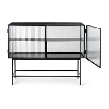 Haze sideboard - Black-vågigt glas - Ferm Living