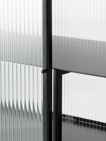 Haze sideboard - Black-vågigt glas - Ferm Living