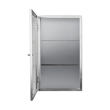 Haze väggskåp - Reeded glass - stainless steel - Ferm Living