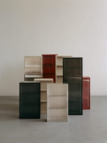 Haze väggskåp - Reeded glass - stainless steel - Ferm Living