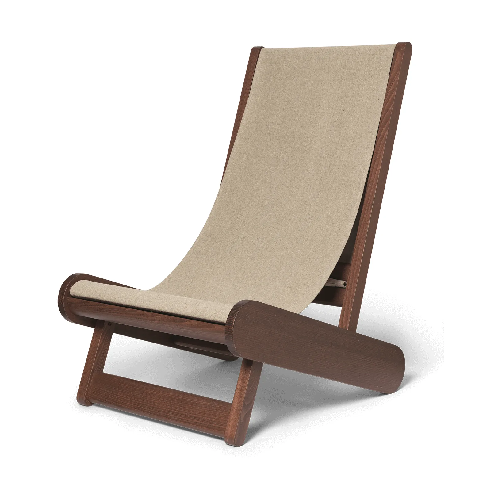 Hemi Lounge Chair, Dark stained, natural Ferm Living