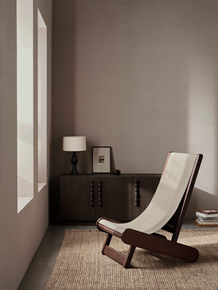 Hemi Lounge Chair, Dark stained, natural Ferm Living