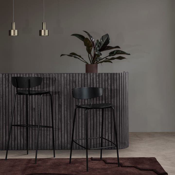 Herman barstol låg, svart Ferm Living